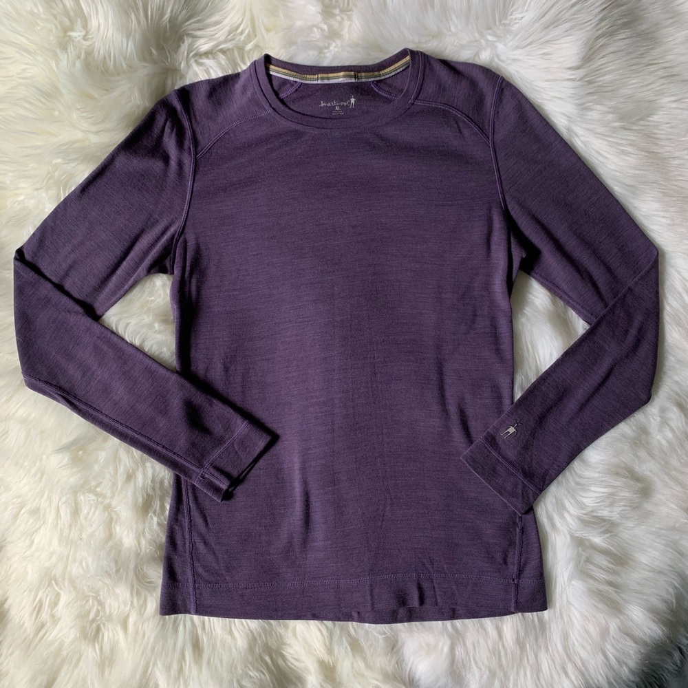 Smartwool Merino Wool 250 Purple Base Layer Sz XL - Picture 2 of 8